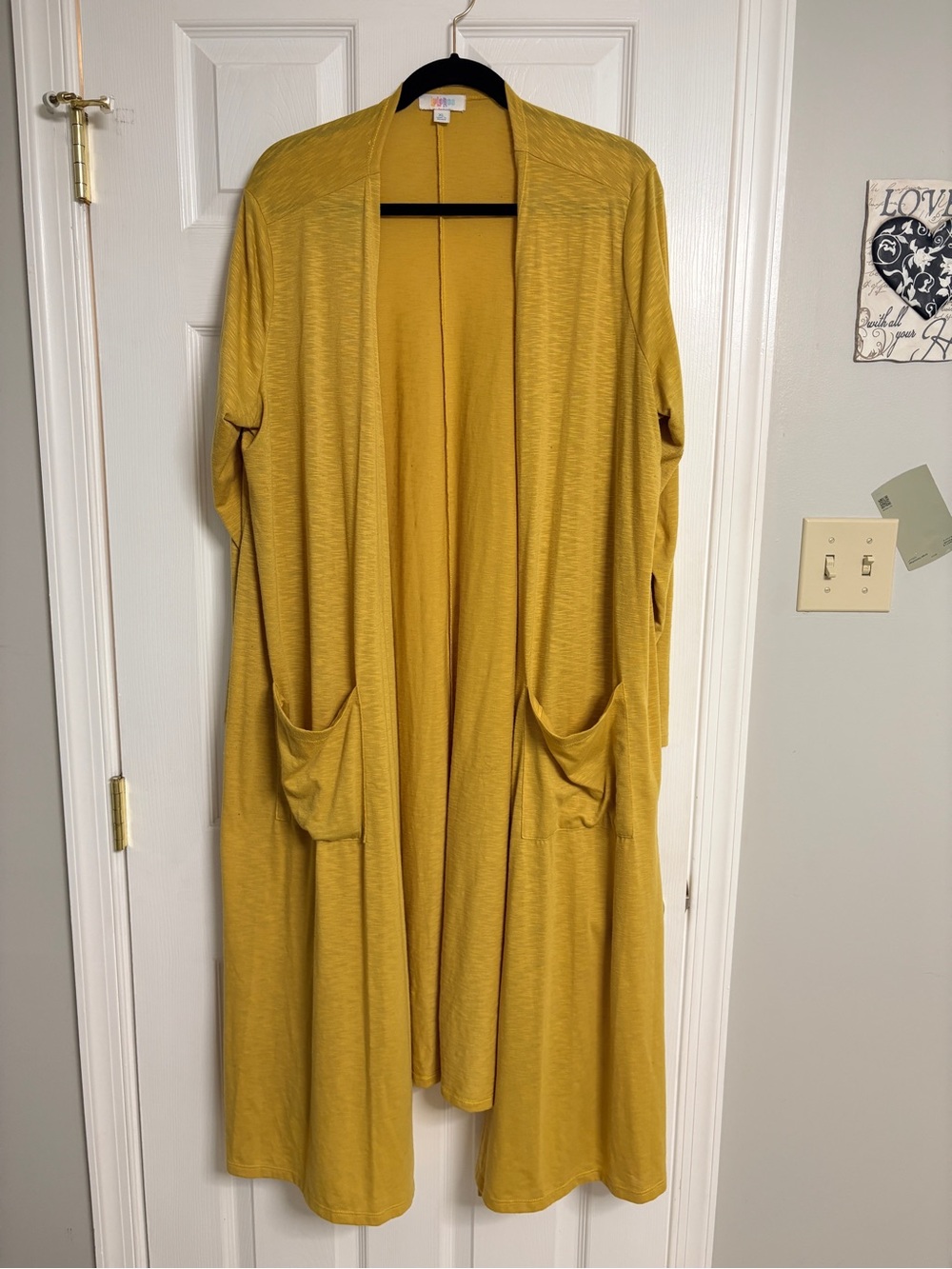 LuLaRoe Mustard Yellow Knit Top XL